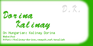 dorina kalinay business card